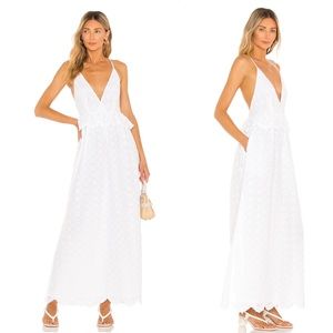Tularosa x Revolve Brier Embroidered Dress White M